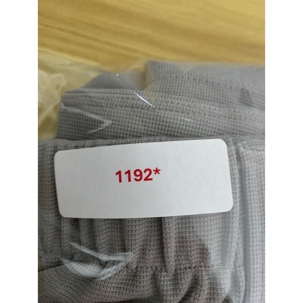 Halara Wide Leg Pants Women 1X Gray Pleated Elastic Waist Waffle Knit Crop - Picture 10 of 10